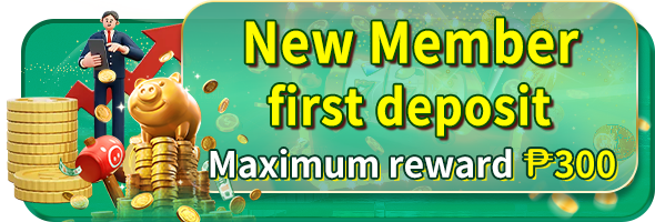 New members get bonus up to ₱300 on first deposit