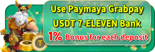 Use Paymaya, Grabpay, USDT, 7-11, and online banking to recharge at JLBET with a 1% reward for each recharge